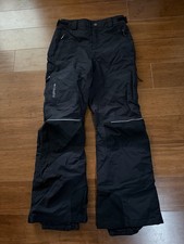 Columbia Black Insulated Ski Snow Pants Omni Heat Titanium Youth Large