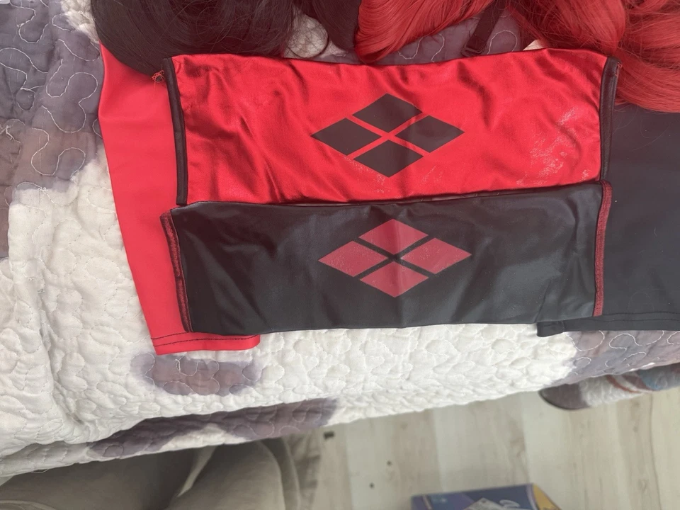 Harley Quinn Adult Costume New With Some Tags OS - Image 3 of 4