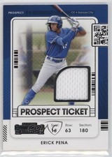 2021 Panini Contenders Prospect Ticket Jersey Erick Pena #PTJ-EP 0yy3
