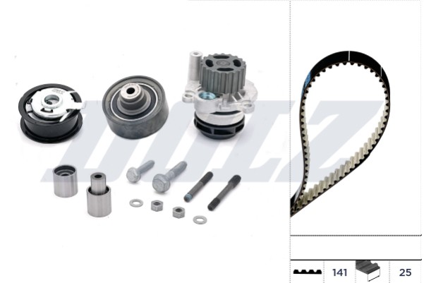 DOLZ KD013 Water Pump & Timing Belt Set for AUDI,SEAT,SKODA,VW