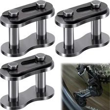 3pcs Roller Chain Connecting Links, Master Connector Link, Heavy Duty Mangane...