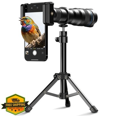 APEXEL 36x Telephoto Lens Smartphone Tripod Kit