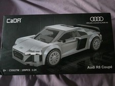 Audi R8 Coupè 2019 Supercar Modellino Blocco Costruzioni, Scala 1:24, 199 Pezzi, Adulto 