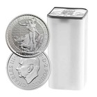 Roll of 25 - 2024 U.K. 2 Pound King Charles III Silver Britannia 1 oz .999 BU