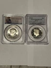 LOT OF (2) 1976-S Silver Kennedy Half Dollar PR69 DCAM & MS66 PCGS Special Label
