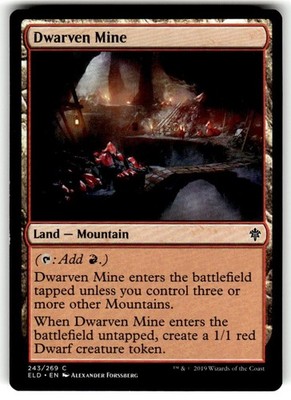 Dwarven Mine Throne of Eldraine Regular MTG