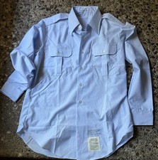 NEW AIR FORCE USAF MENS LONG SLEEVE DRESS BLUE 1550 SHIRT UNIFORM 16 X 33