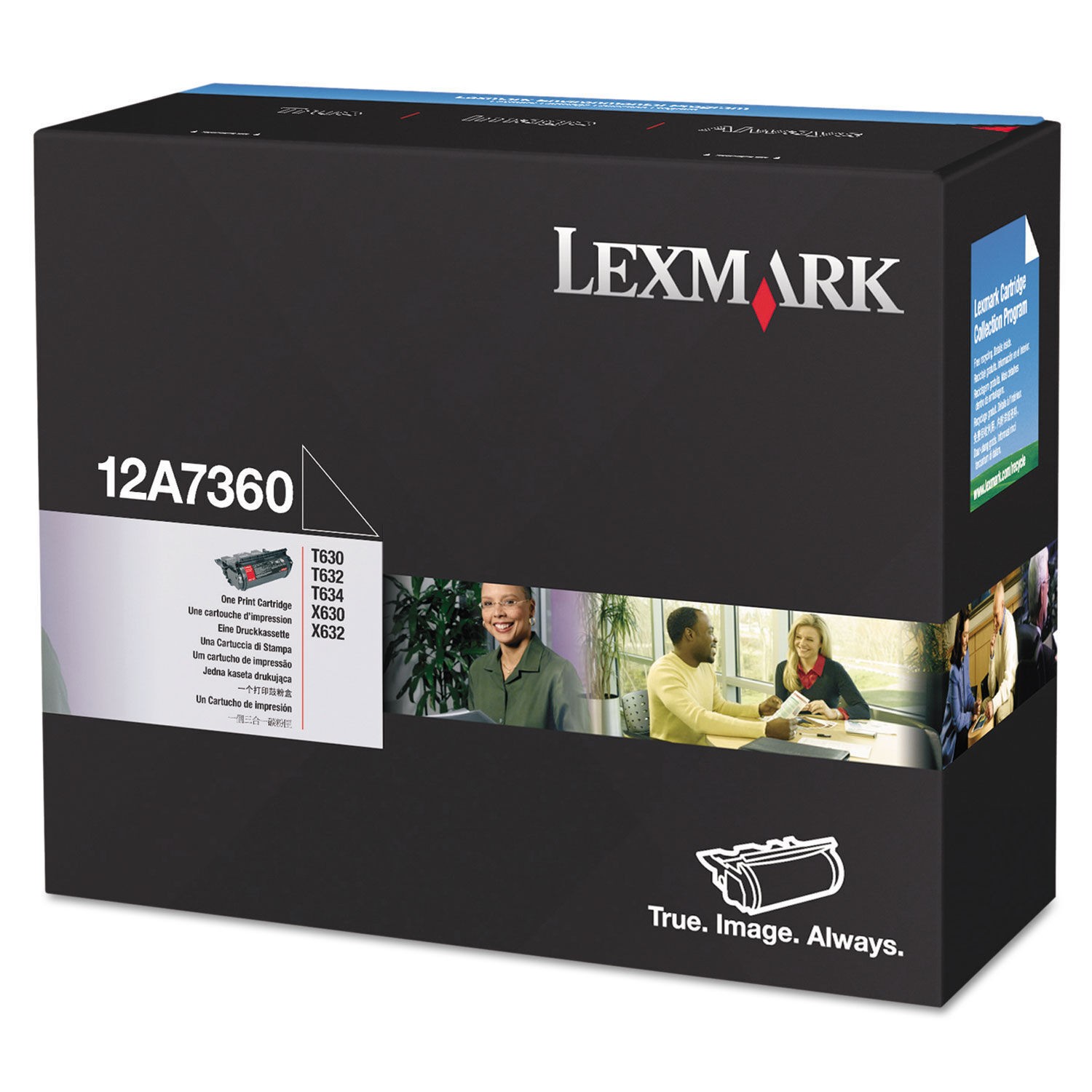 Toner Lexmark 12A7360 noir haute capacité pour l'impression de gros volumes de documents