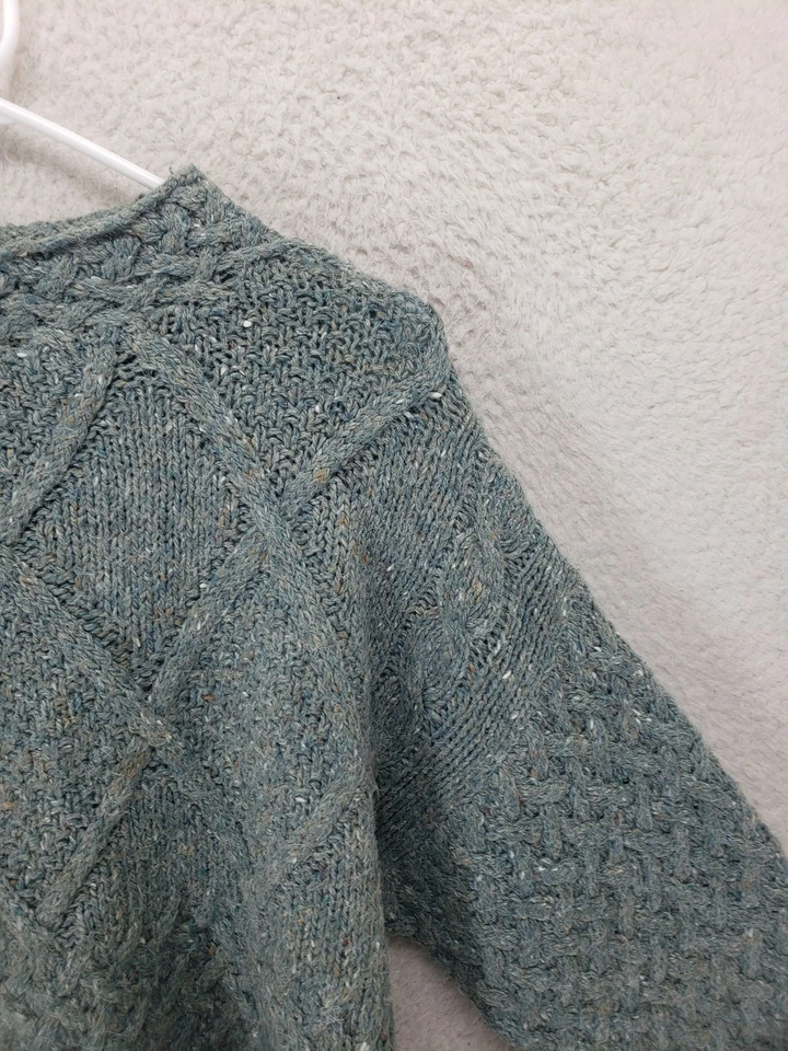 Suéter Express Tricot Feminino Médio Malha de Mão Lã Angorá Pulôver Malha - Imagem 3 de 4