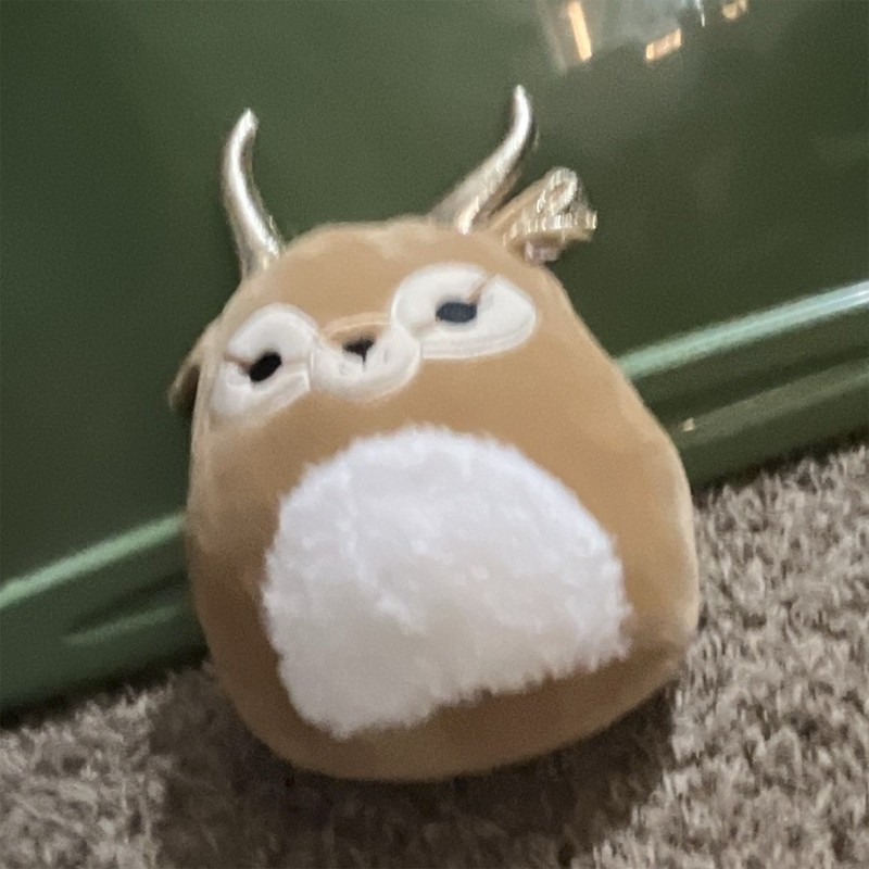 Squishmallows gazelle Toy, Soft, Small 8 in, Brown/White, Ages 3+, 2021