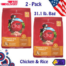 Chicken Rice Formula Dry Dog Food 31.1 lb Bag 2 Pack Adult Nutrition Large Bag