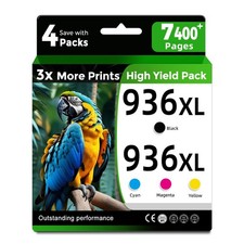 936XL 936e Ink Cartridges 4-Pack for OfficeJet Pro 9110 9110b 9110e 9120 9120b