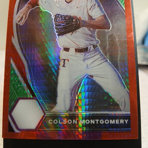Colson Montgomery 2021 Prizm Draft Picks #PDP22 Red & Purple Hyper White Sox - Picture 4 of 6