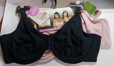 Fruit of the Loom Bra 2 Pack M Medium 36C Range Pink Gray Underwire NEW