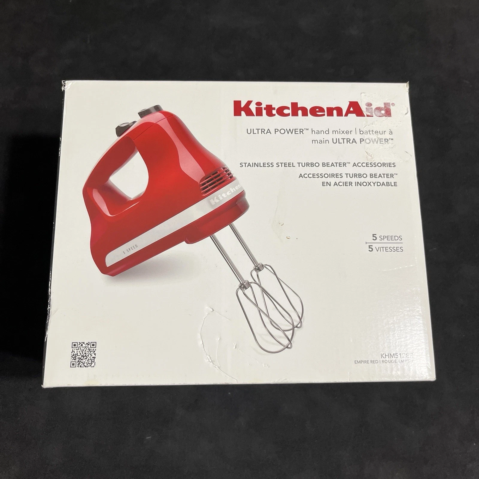 KitchenAid Ultra Power 5-Speed Hand Mixer - Empire Red (New Open Box)
Opens in a new window or tab