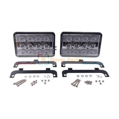 2X LED Headlight 3809346M91 3713799M91 for MF Tractors 6120 6130 8120 8140 8210