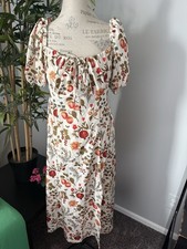 Cider dress size xl women off the shoulder long midi side slit