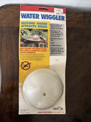 Water Wiggler for Bird Bath Moving Water Attracts Birds Model 4WW - NEW