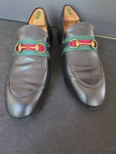 GUCCI HORSEBIT LEATHER LOAFERS SIZE 45 EU, US12