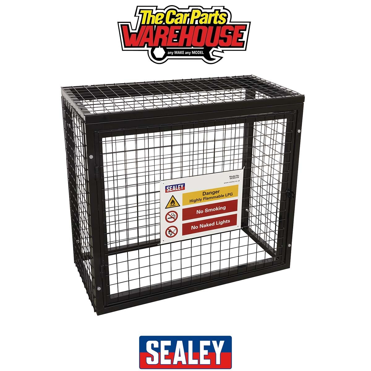 Sealey GCSC319 Gas Cylinder Safety Cage - 3 x 19kg