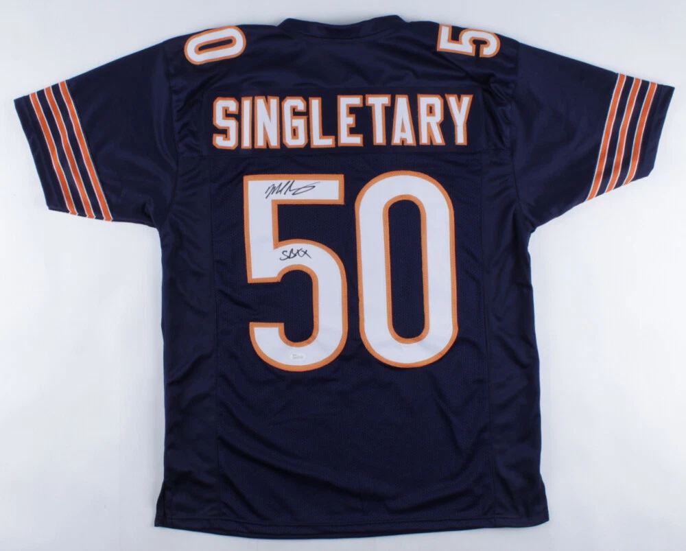 Mike Singletary Signed Bears Jersey Inscibed