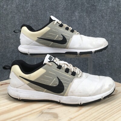 Nike Shoes Mens 11.5 Explorer SL Golf Sneakers White Leather Spikes 704694-101