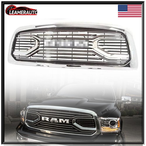 Chrome Horizontal Billet Grille For 2013-2018 Dodge Ram 1500 2500 3500 | Bryght Brand