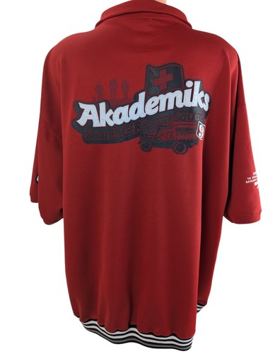 Akademiks Men's 3XLT Red 2 Piece Short Sleeve Search Rescue Squad Track Suit - Picture 9 of 19