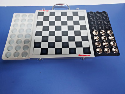 Snap-On Checker Set  using Sockets Memorabilia 2003 10-1/2'' x 10-1/2'' board.