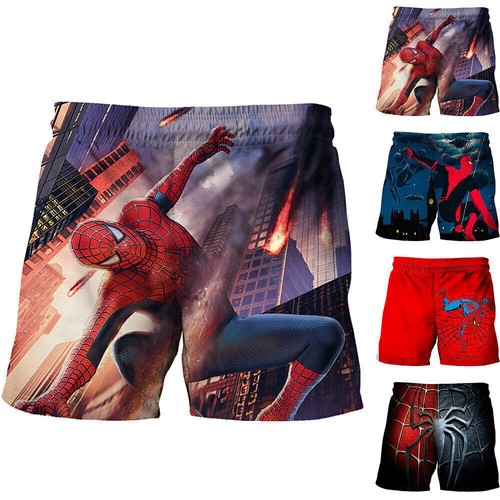 Kids Boys Spiderman Swimming Shorts Beach Pool Swimwear Board Trunks Costume▪ - Picture 3 of 13