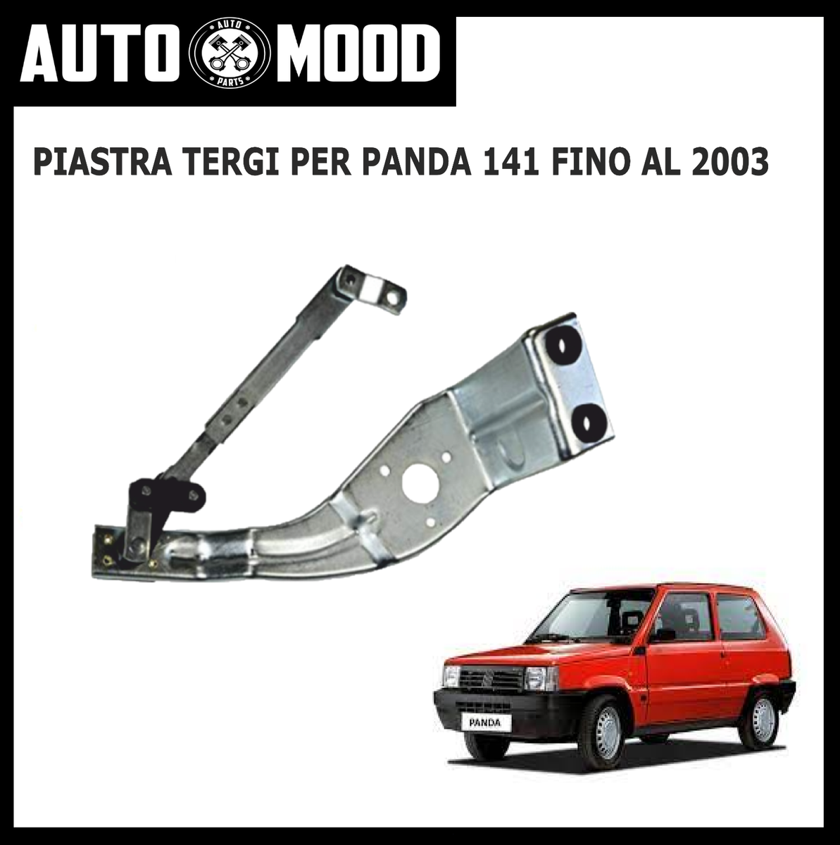 EBTOOLS Tergicristallo Posteriore Per Fiat Panda 2004-2012 – Braccio E Lama Inclusi