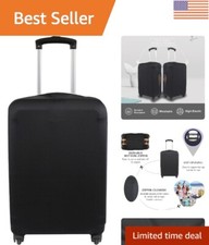 Stylish Black Luggage Cover for 18-22 Inch Suitcases - Vivid Colors Protection