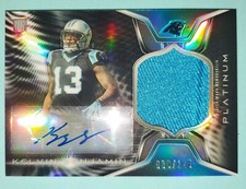 KELVIN BENJAMIN TOPPS PLATINUM AUTO JERSEY PATCH BLACK HOLO REFRACTOR RC SP#/125