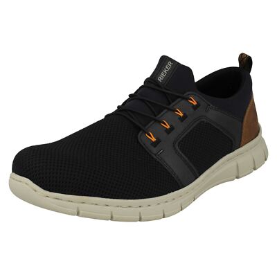 Mens Rieker 'B7796' Blue Casual Slip On Shoes