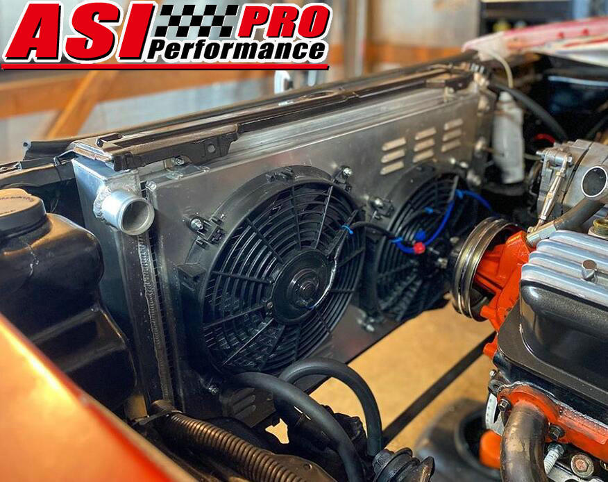 4 Row Radiator+Shroud Fan Fit 1968-1972 Chevelle GTO Impala