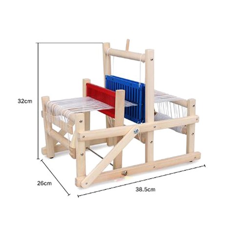 Traditional DIY Weaving Toys Weaving Loom Kit Frame Kit Tabletop Puzzle Toys - Picture 2 of 7