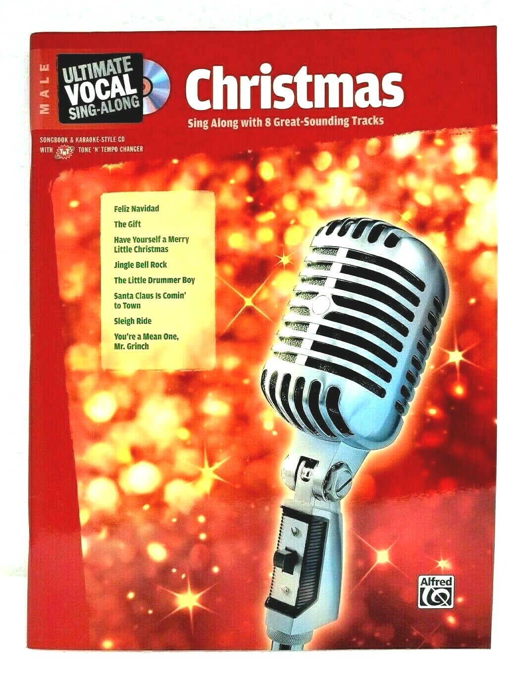 Ultimate Vocal Sing-Along Christmas Male Voice 8 Christmas favorites with CD
