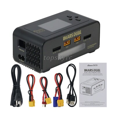 GENS ACE IMARS Dual Channel Balance Charger AC200W DC600W Fast Charge