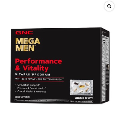 GNC Mega Men Dietary Supplement Pack - 30 Pack