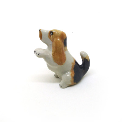 ceramic Dog dollhouse figurines porcelain animal vintage ...