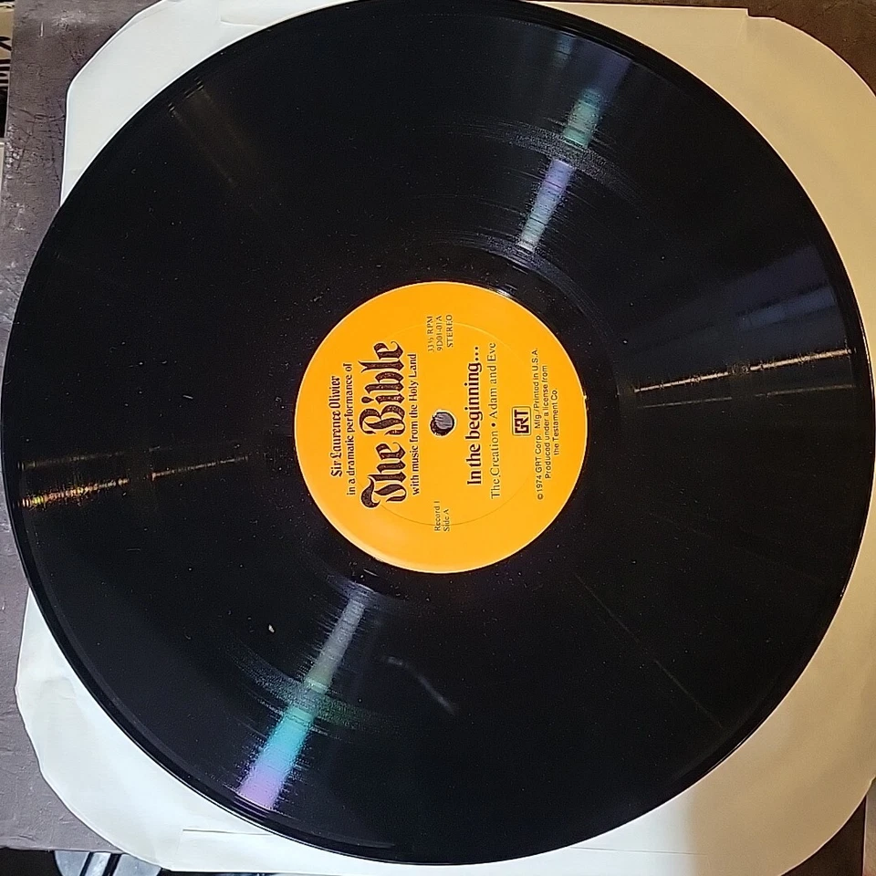 Sir Laurence Olivier – The Bible 1974 12LP Box Set GRT-9D01/12 Douglas Fairbanks - Image 2 of 4