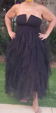 Shein Plus XL black tulle dress- worn once 