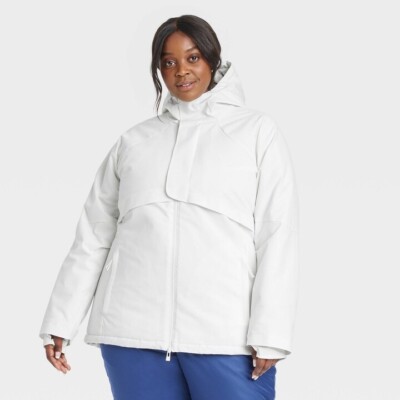 Women s All In Motion Cold Weather Heavy Winter Jacket White - Size 2XL