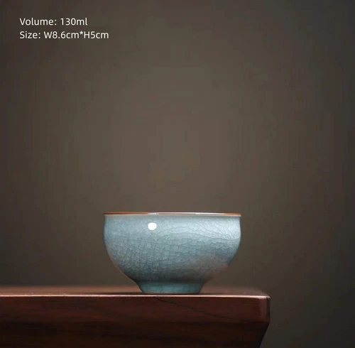 Tazza da tè porcellana smaltata crepitante tazza kungfu cinese celadon tazze ceramica - Foto 37 di 40