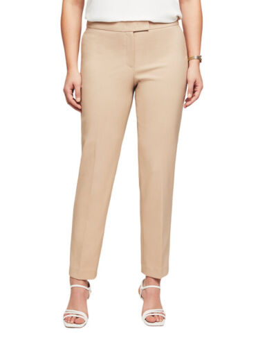 Anne Klein Women's Bowie High-Rise Extend Tab Pants