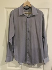 Industrie Cotton Stripe Long Sleeve Button Up Shirt - Size Large