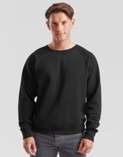Fruit of the Loom Mens Classic Raglan Thick Sweatshirt Jumper Pullover 62216
