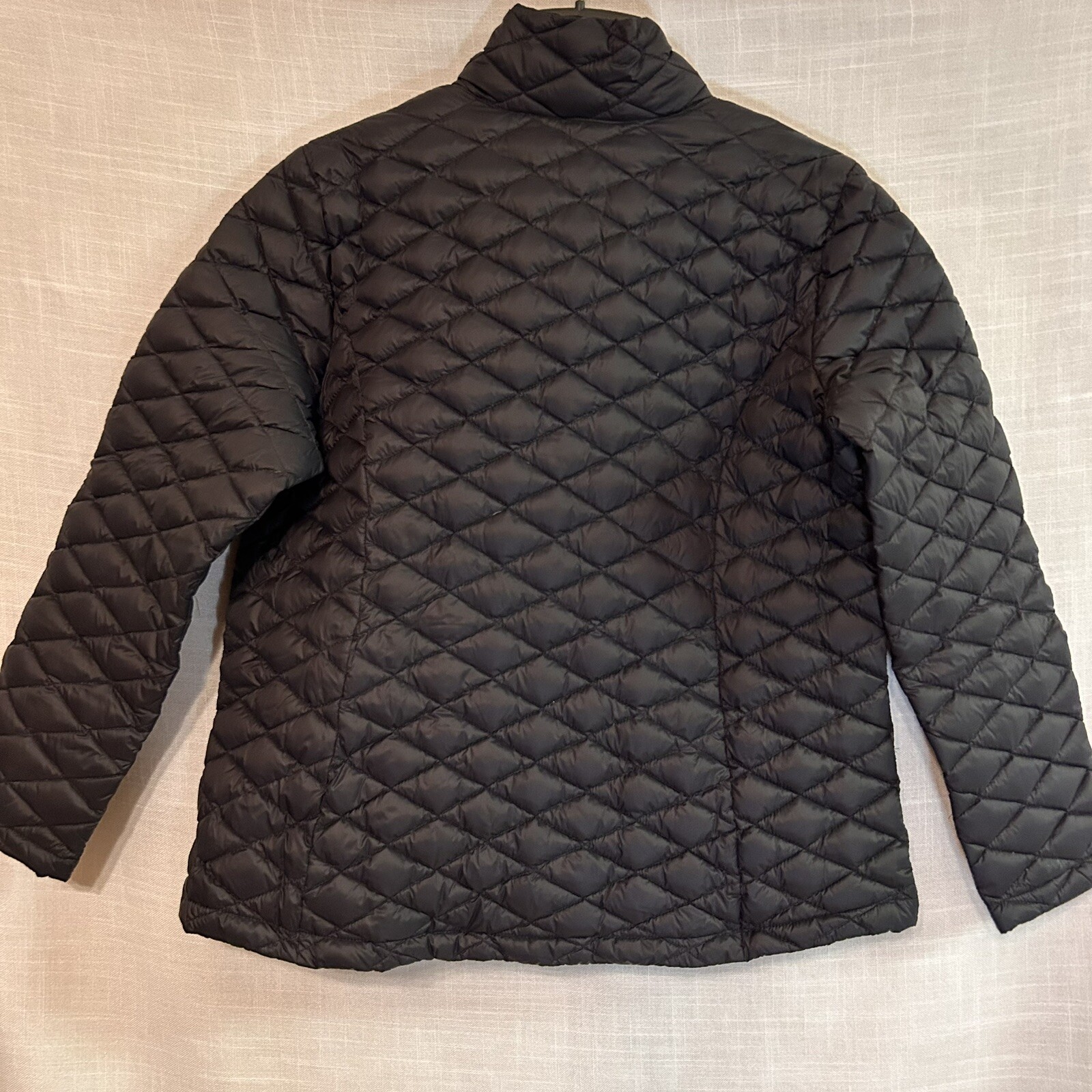 FREE COUNTRY Down Jacket NEW Full Zip Black Packable Zip Pockets Women