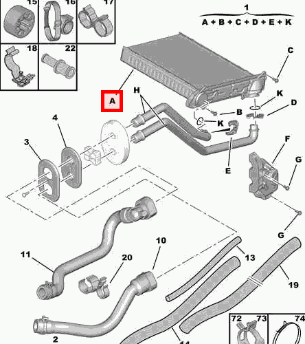 Calandre Avant CITROËN C3 SC Neuve D'origine - Réf. 1609966280 - Pièce Constructeur Garantie