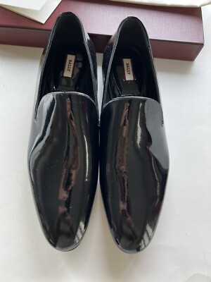 Bally New Patent Leather Shoes US 7 EEE palom